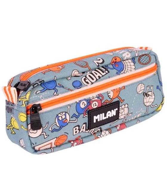 Milan portatodo rectangular 2 cremalleras serie especial sports