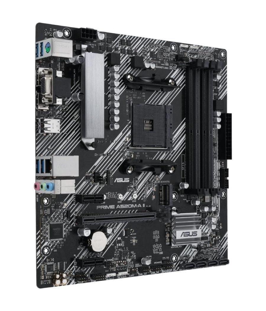 Placa base asus prime a520m-a ii/csm socket am4/ ddr4/ pcie 3.0/ micro atx