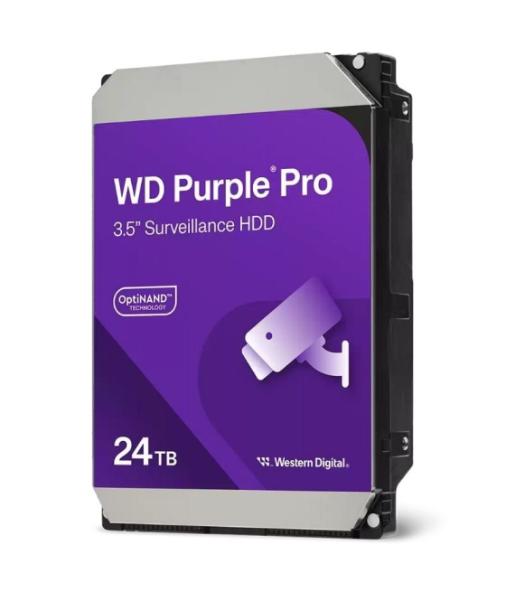 Disco duro western digital wd purple pro surveillance 24tb/ 3.5'/ sata iii/ 512mb