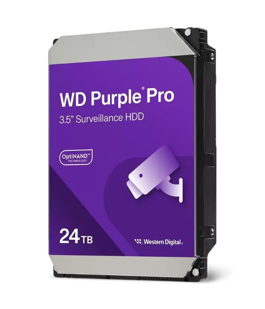 Disco duro western digital wd purple pro surveillance 24tb/ 3.5'/ sata iii/ 512mb