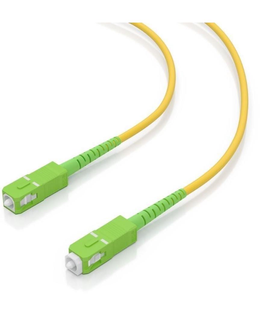 Cable de fibra óptica g657a2 3.0 9/125 smf aisens a152-0982/ lszh/ 5m/ amarillo