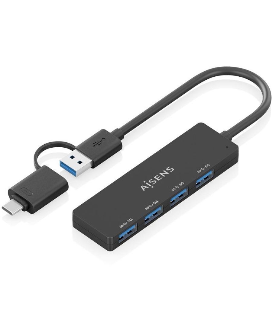 Hub usb tipo-c + usb 3.1 aisens a109-0987/ 4xusb