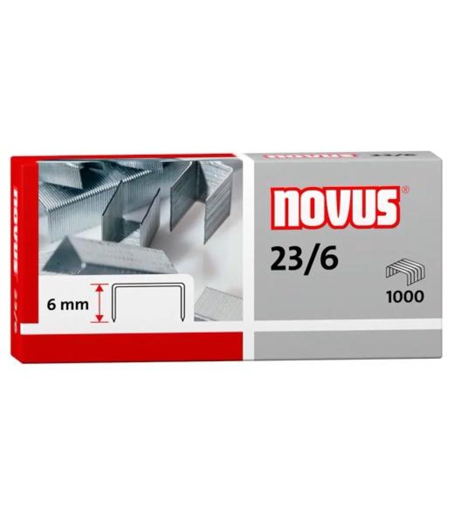 Novus grapas 23/6 para grapadoras de gruesos caja 1000 ud