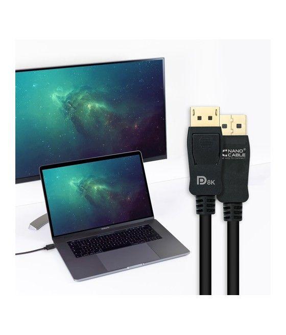 Nanocable 10.15.2502 cable DisplayPort 2 m Negro - Imagen 7