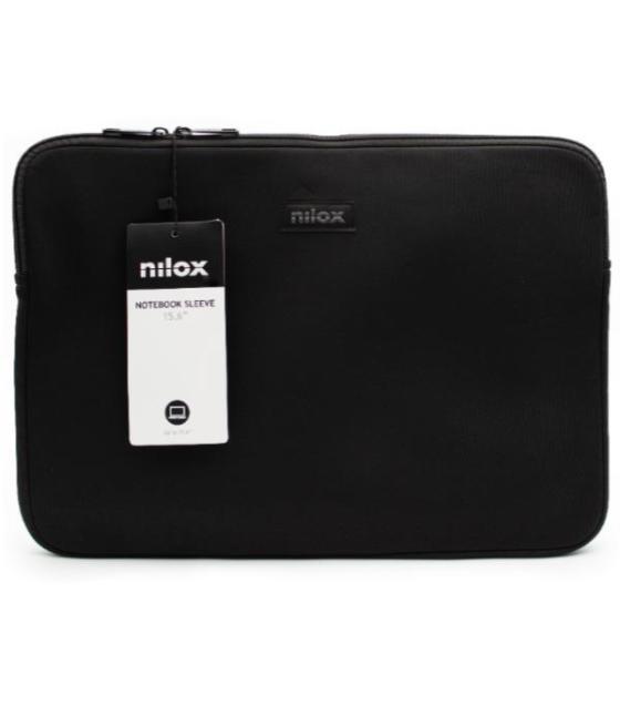 Nilox funda color sleeve portátil de 15,6 negra