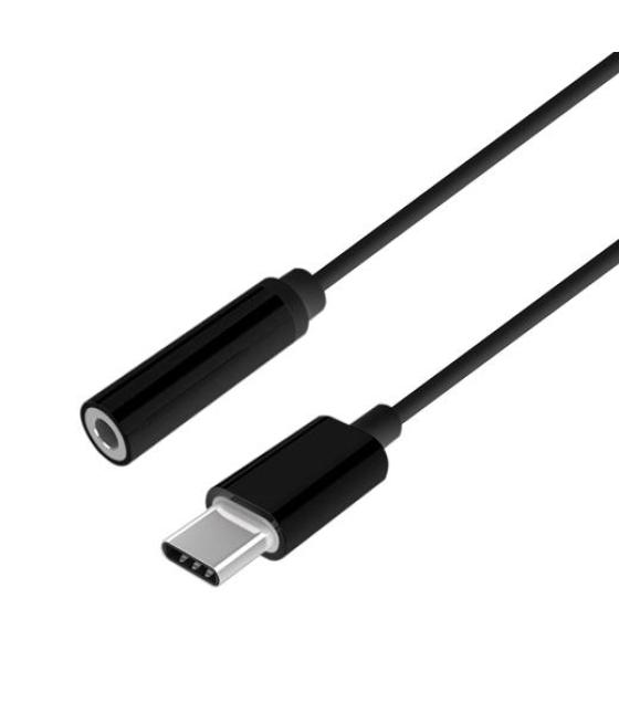 Aisens conversor usb-c a audio estilo apple usb-c/m - jack 3.5/h negro 15cm