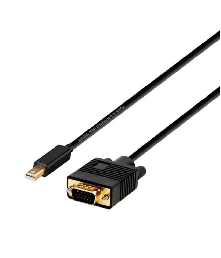 Aisens cable conversor mini displayport a vga dp/m - vga/m negro 2,0m