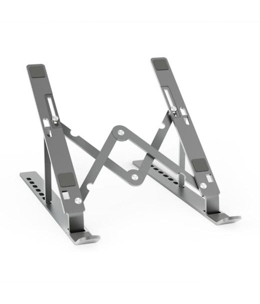 Aisens soporte de sobremesa ajustable para portatil / tablet, gris