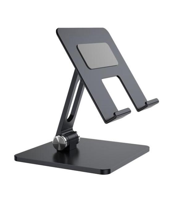 Aisens soporte de sobremesa tamaño xxl ajustable (2 pivotes) para movil / tablet, gris
