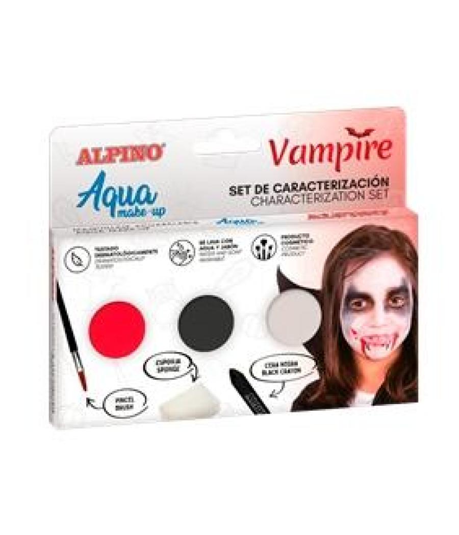 Alpino maquillaje al agua set de caracterización vampiro