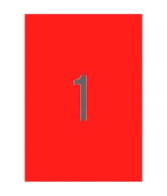 Apli etiquetas adhesivas 210x297mm láser c/rectos 1 x 20h rojo fluorescente