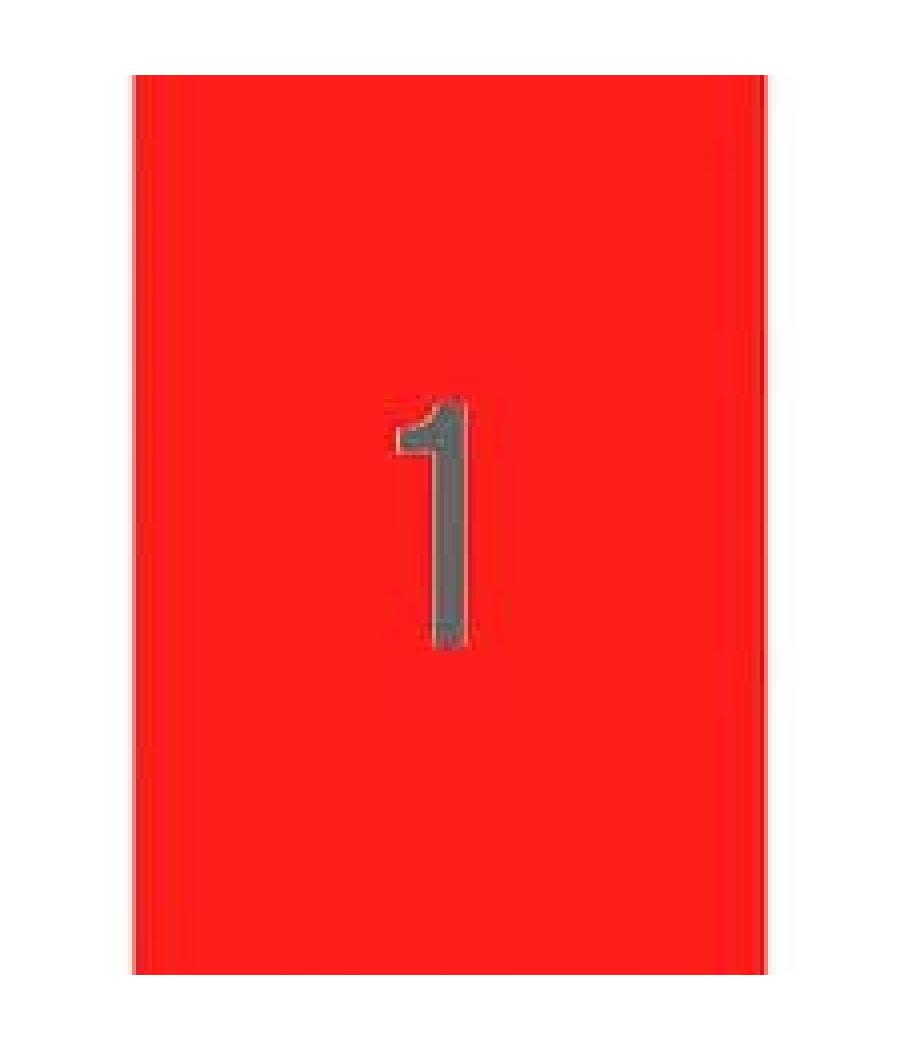 Apli etiquetas adhesivas 210x297mm láser c/rectos 1 x 20h rojo fluorescente