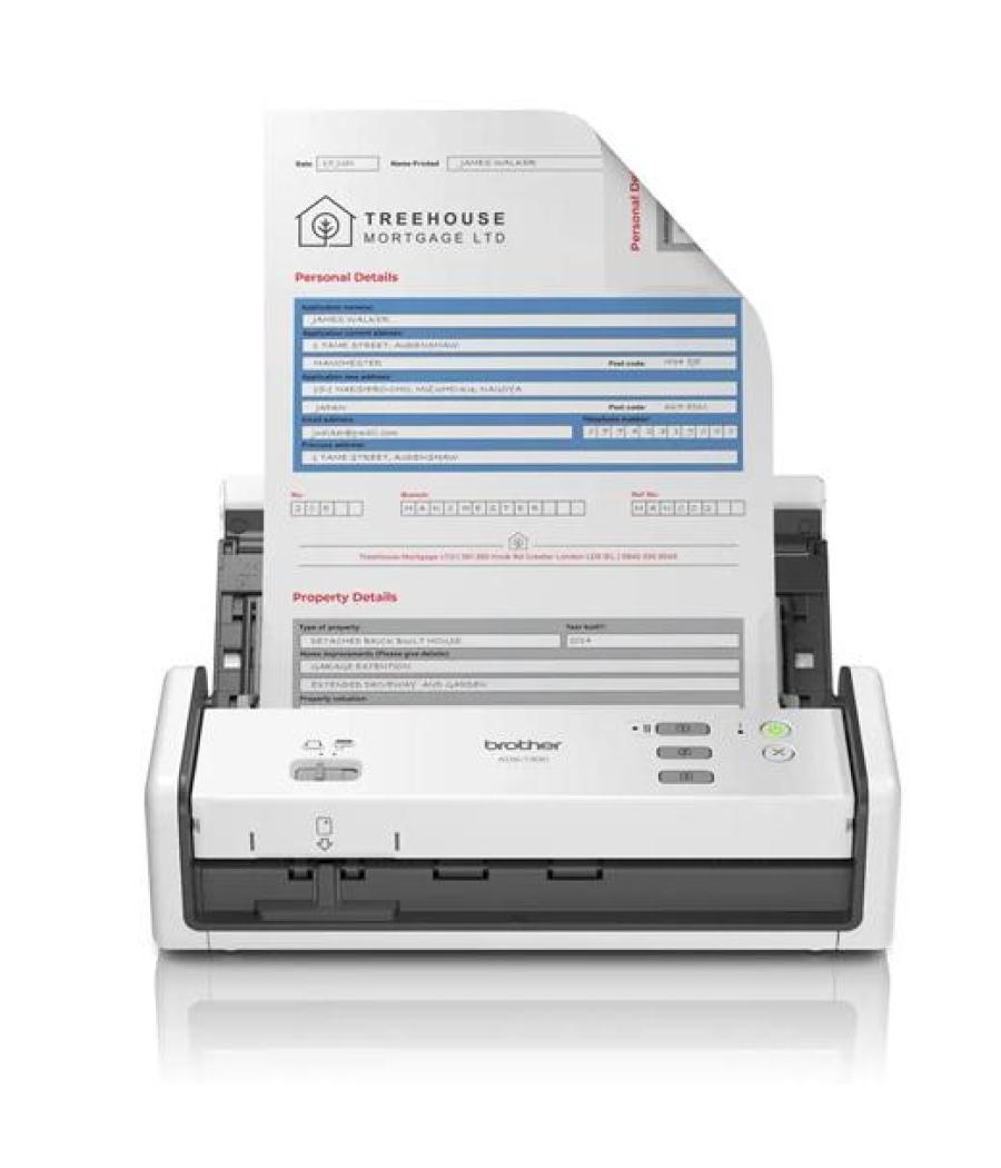 Brother escaner sobremesa doble cara adf tarjeta usb ads-1300