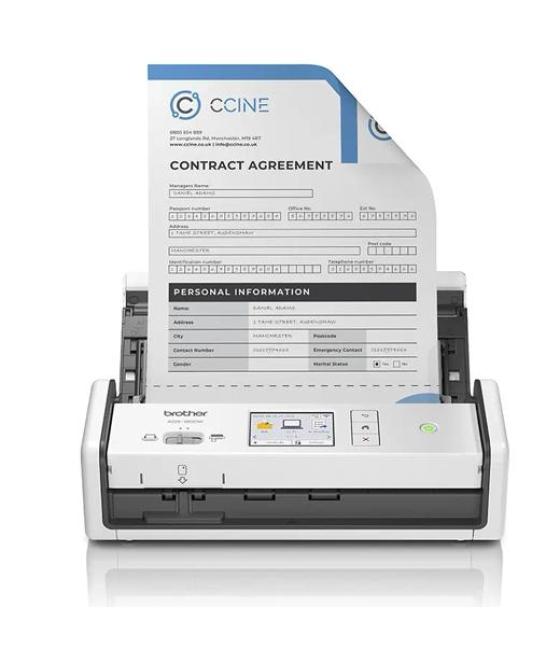 Brother escaner sobremesa doble cara tarjeta red y wifi ads1800w