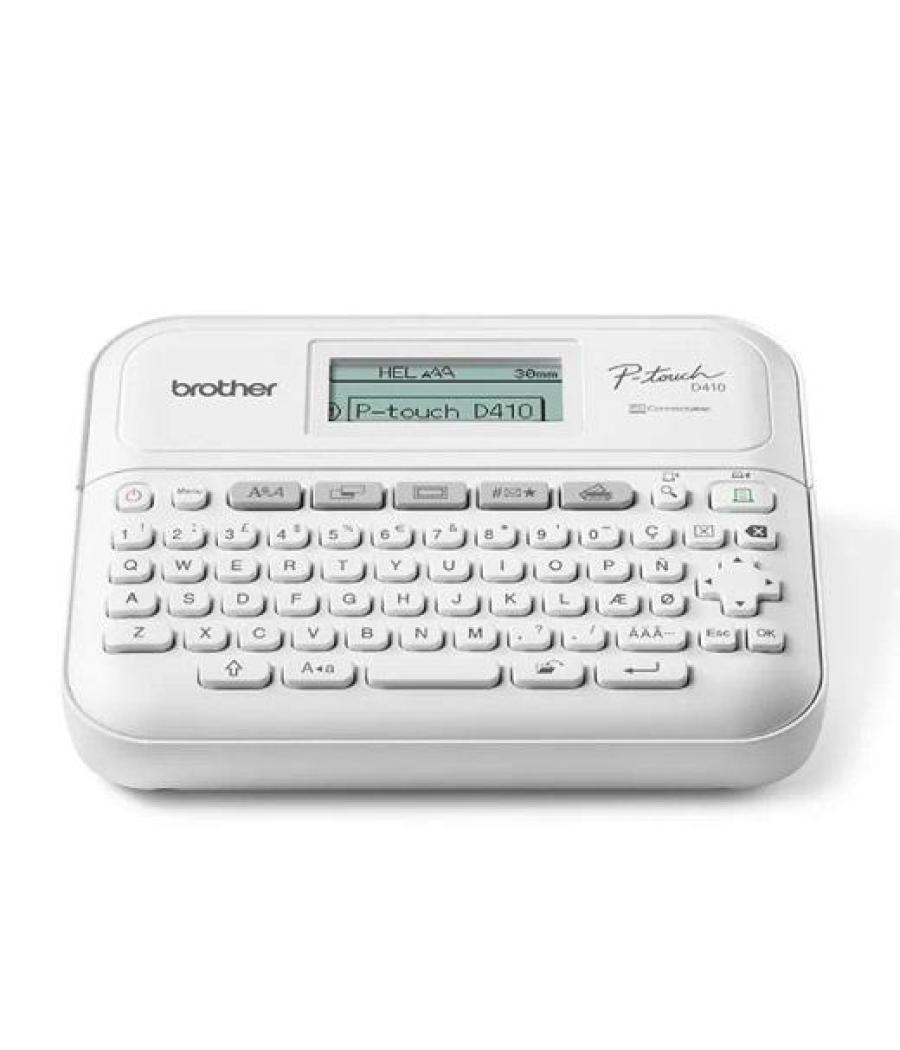 Brother etiquetadora - rotuladora electrónica de sobremesa pt-d410