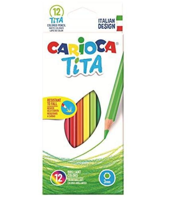 Carioca lápices de colores tita surtidos estuche 12 ud
