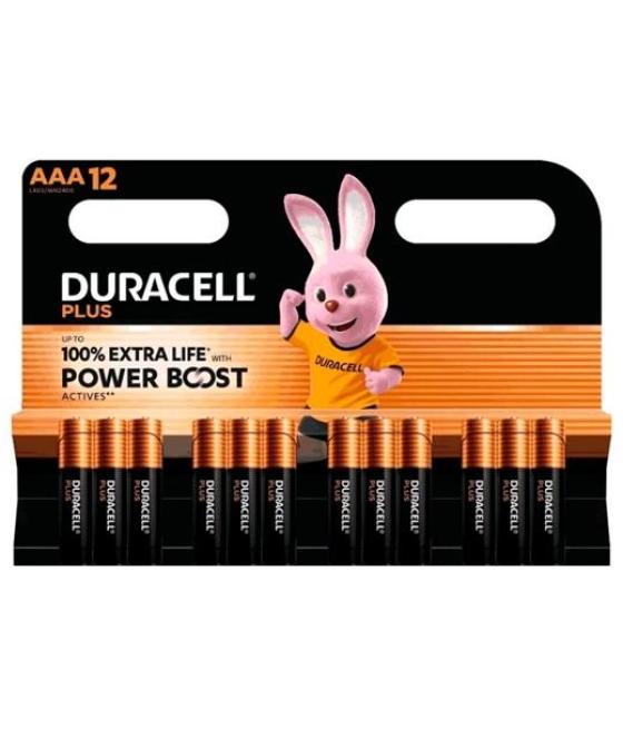 Duracell pilas plus power boost lr03 alcalinas aaa 1.5v blister 12