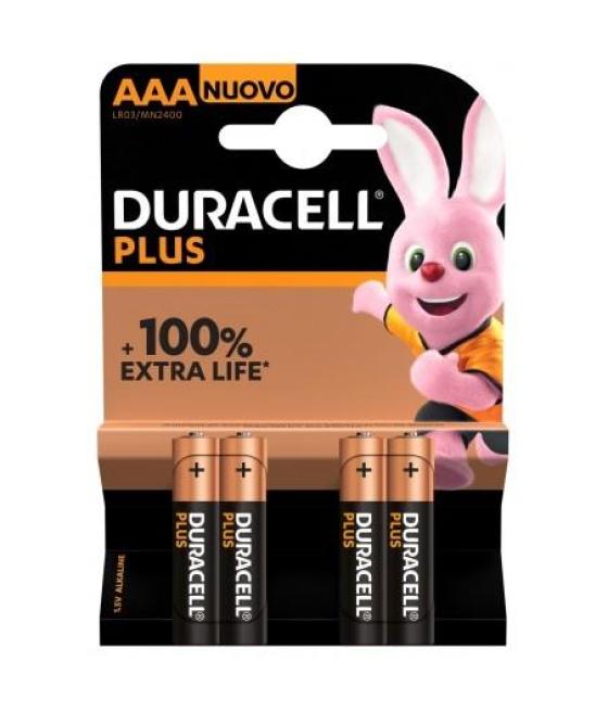 Duracell pilas plus lr03 alcalinas aaa 1.5v -pack 4u-