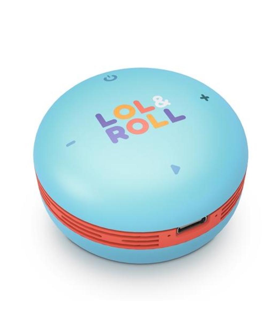 Energy sistem altavoz lol&roll pop kids 5w, bluetooth 5.0, usb, azul