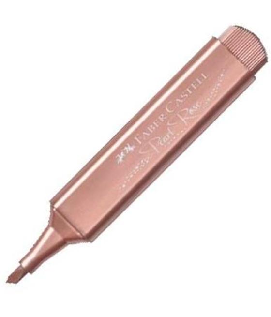 Faber castell marcador textliner 46 metálico oro rosa