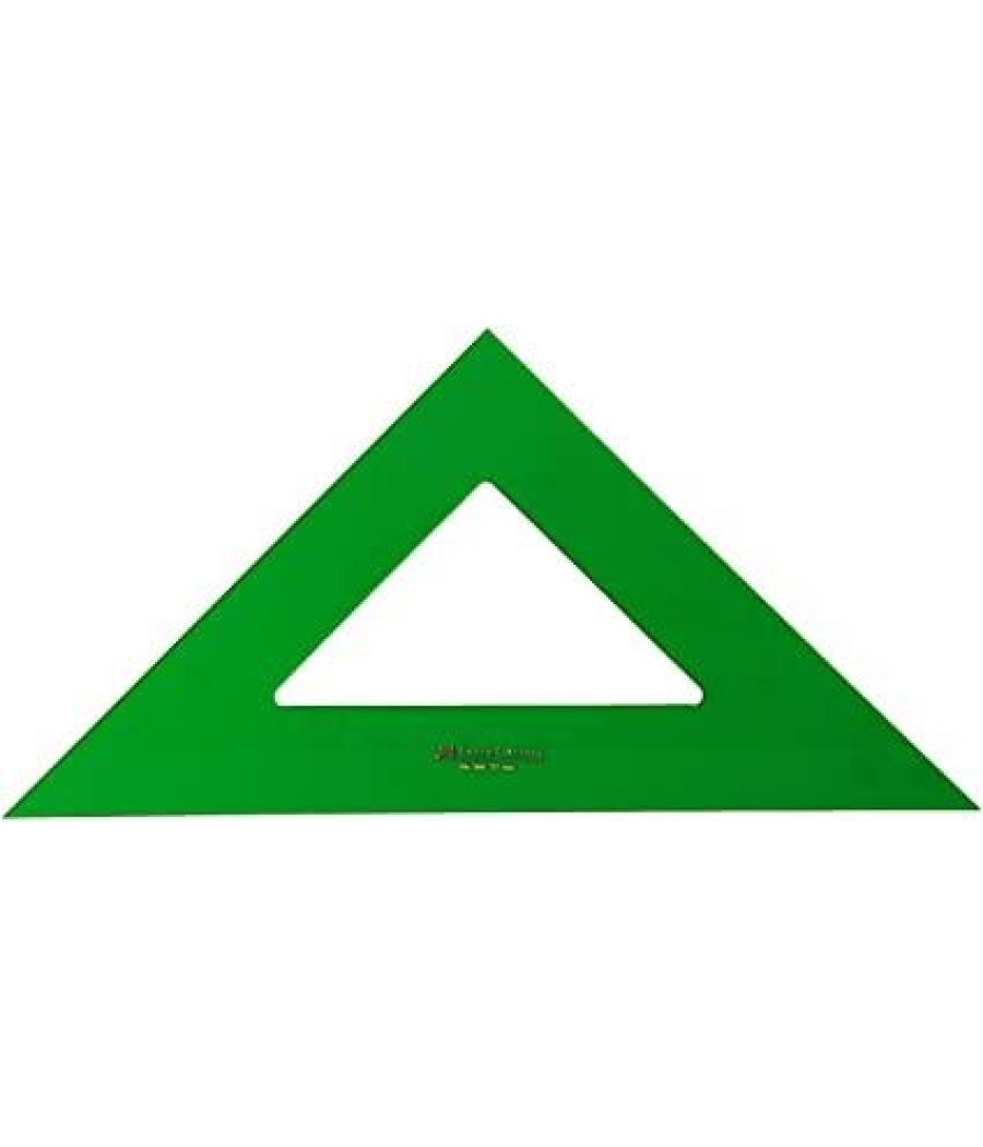 Faber castell escuadra sin graduar 21cm verde