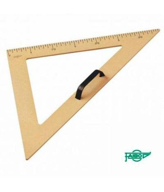 Faibo escuadra pizarra 50 cm graduado plastico
