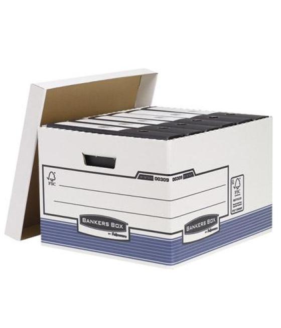 Fellowes contenedor de archivos folio system azul/blanco