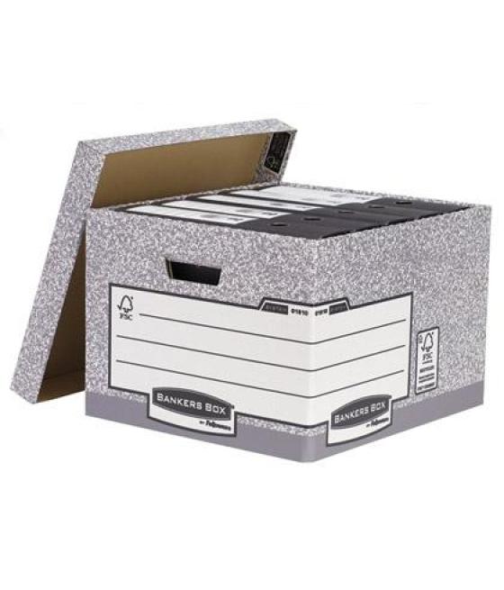 Fellowes contenedor de archivos folio system gris