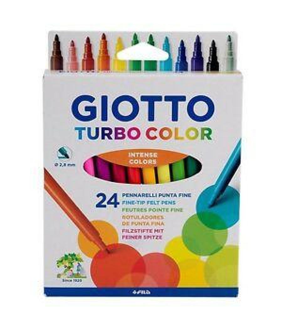 Giotto rotuladores turbo color surtidos estuche 24 ud