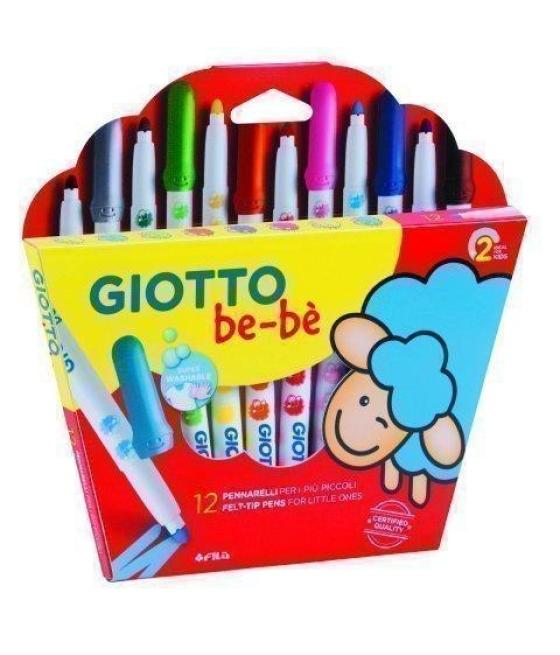 Giotto rotuladores be-bé súper colores surtidos estuche 12 ud