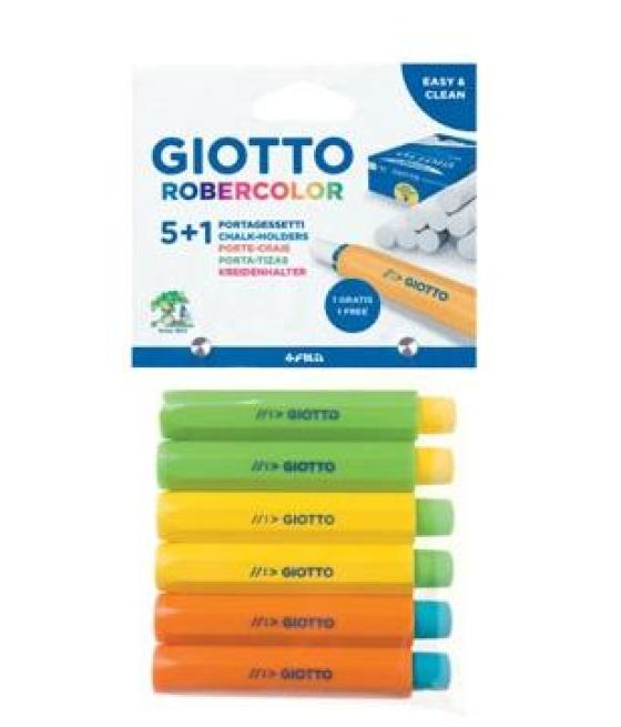 Giotto portatizas de plástico colores surtidos blíster 5 1 ud