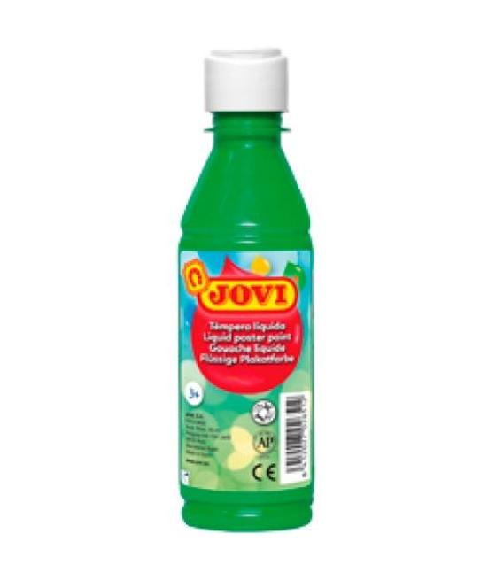 Jovi témpera líquida verde medio botella de 250ml