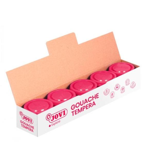 Jovi témpera escolar estuche 5 botes magenta de 35ml