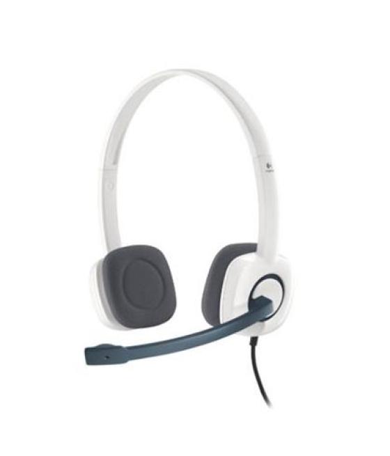 Logitech auricular h150 estéreo con micrófono, con cable, biaural