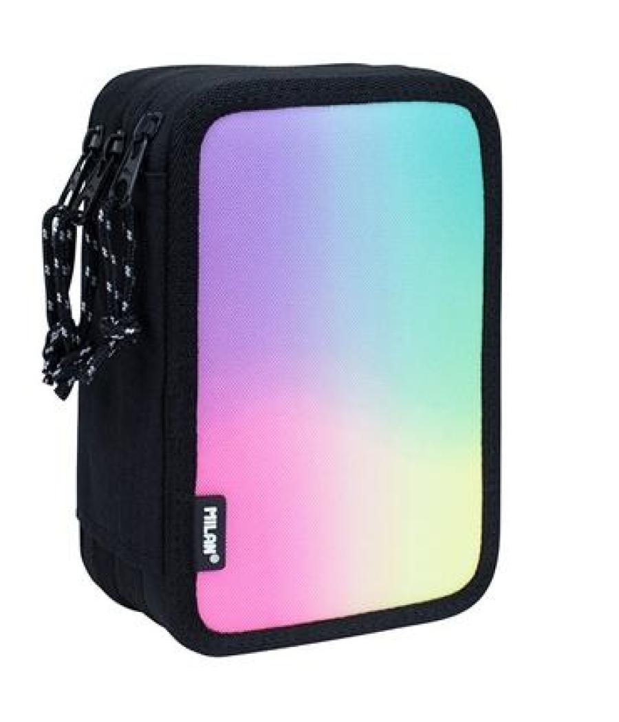 Milan plumier 3 pisos c/contenido sunset negro