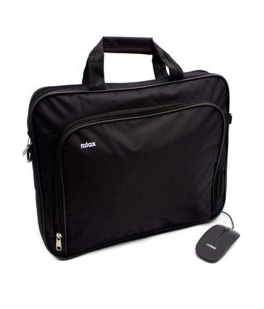 Nilox maletin para portátil de 15,6" essential 2 + raton