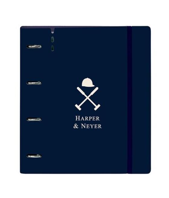 Safta carpeblock anillas 4x35mm c/recambio 100h a4 tapas pp foam c/separadores harper & neyer