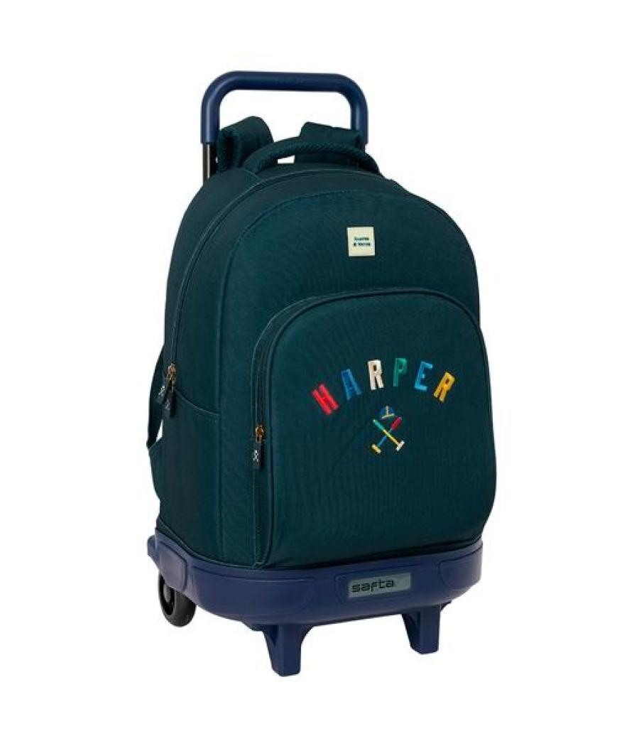 Safta mochila grande con ruedas compact extraíble harper & neyer