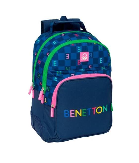 Safta mochila doble 20l adaptable carro benetton damero
