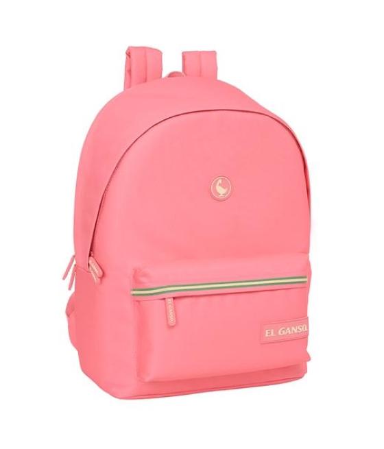 Safta mochila doble para portátil 15,6 usb 24,55l el ganso basics marsala