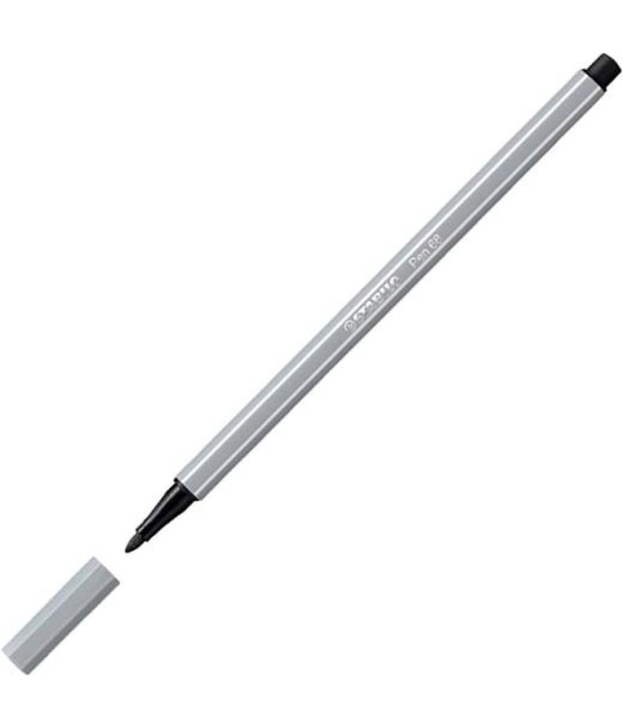 Stabilo rotulador pen 68 gris medio caja 10 ud