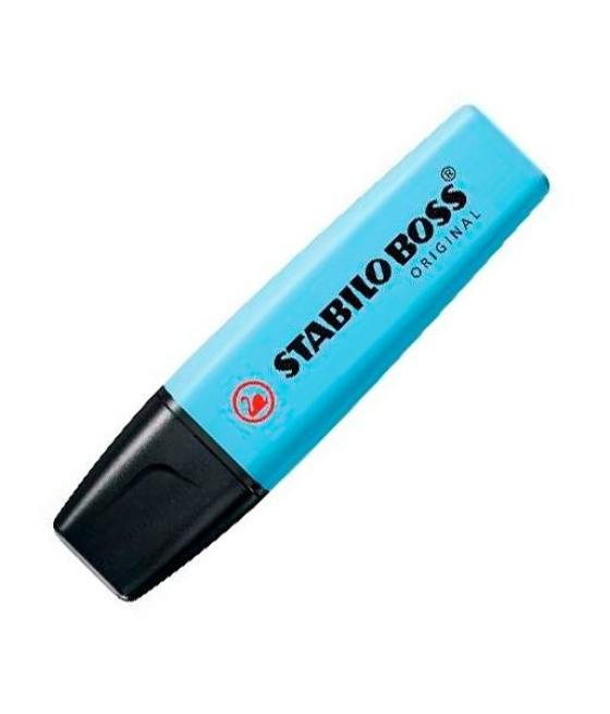 Stabilo marcador fluorescente boss original azul ventoso
