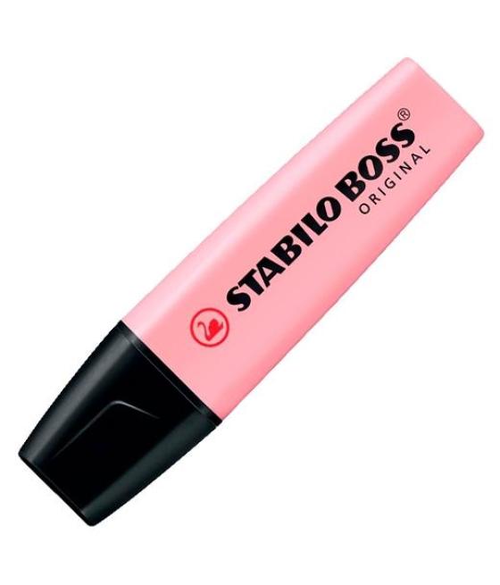 Stabilo marcador fluorescente boss original rosado pastel
