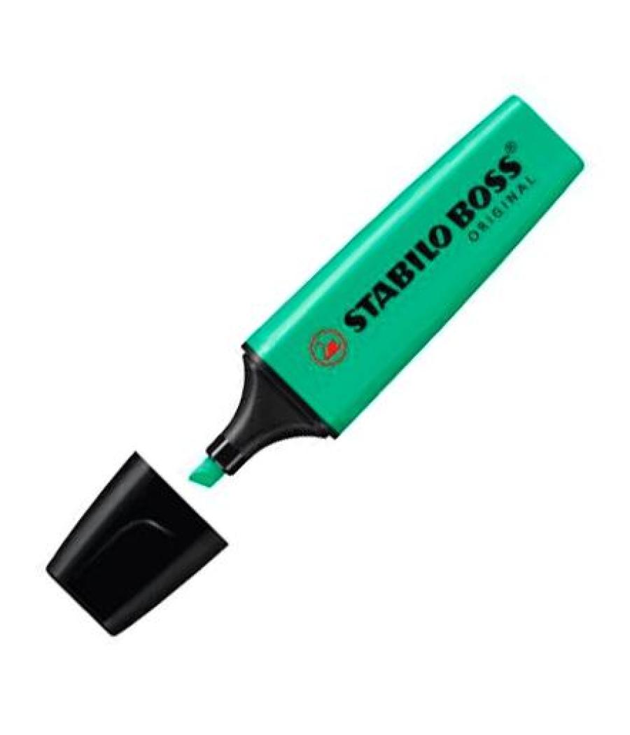 Stabilo marcador fluorescente boss original azul turquí