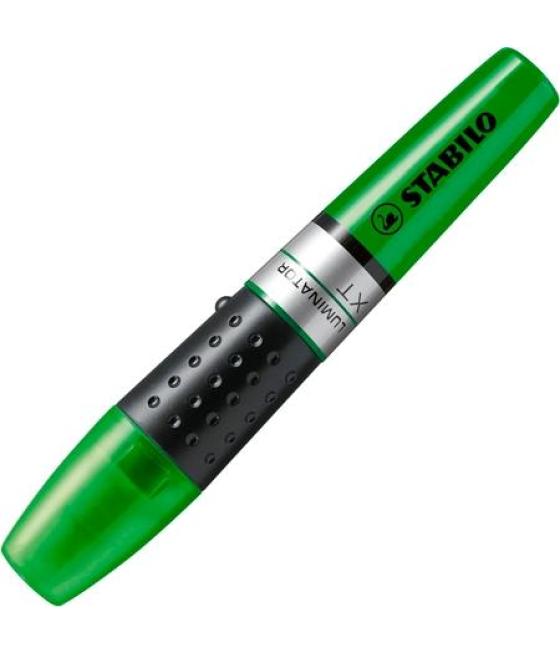 Stabilo marcador fluorescente luminator verde caja 5 ud