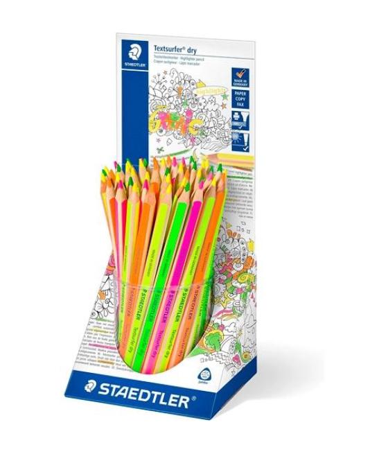 Staedtler lápices de colores textsurfer dry fluorescentes surtidos expositor 48 ud