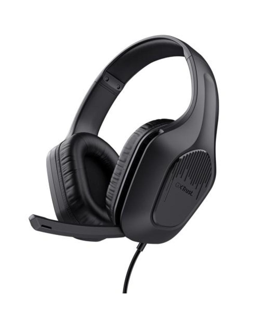 Trust auriculares gaming gxt 475 zirox headset c/ microfono diadema ajustable jack 3.5.mm negro