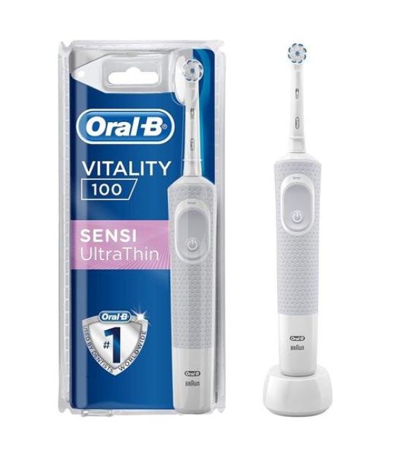 Oral-b cepillo de dientes electrico vitality 100 sentive ultra thin blanco