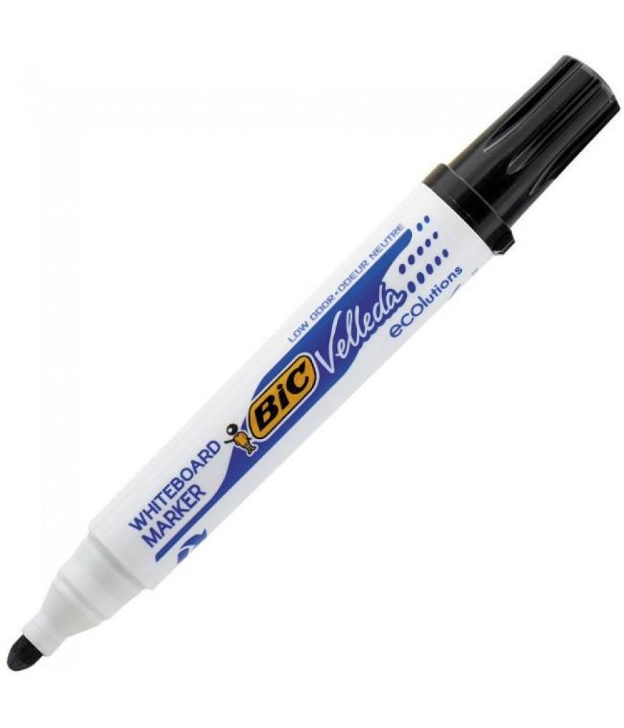 Velleda marcador pizarra blanca ecolutions 1701 punta redonda negro caja 12 ud