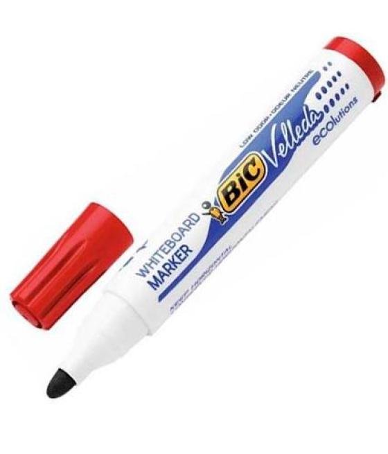 Velleda marcador pizarra blanca ecolutions 1701 punta redonda rojo caja 12 ud